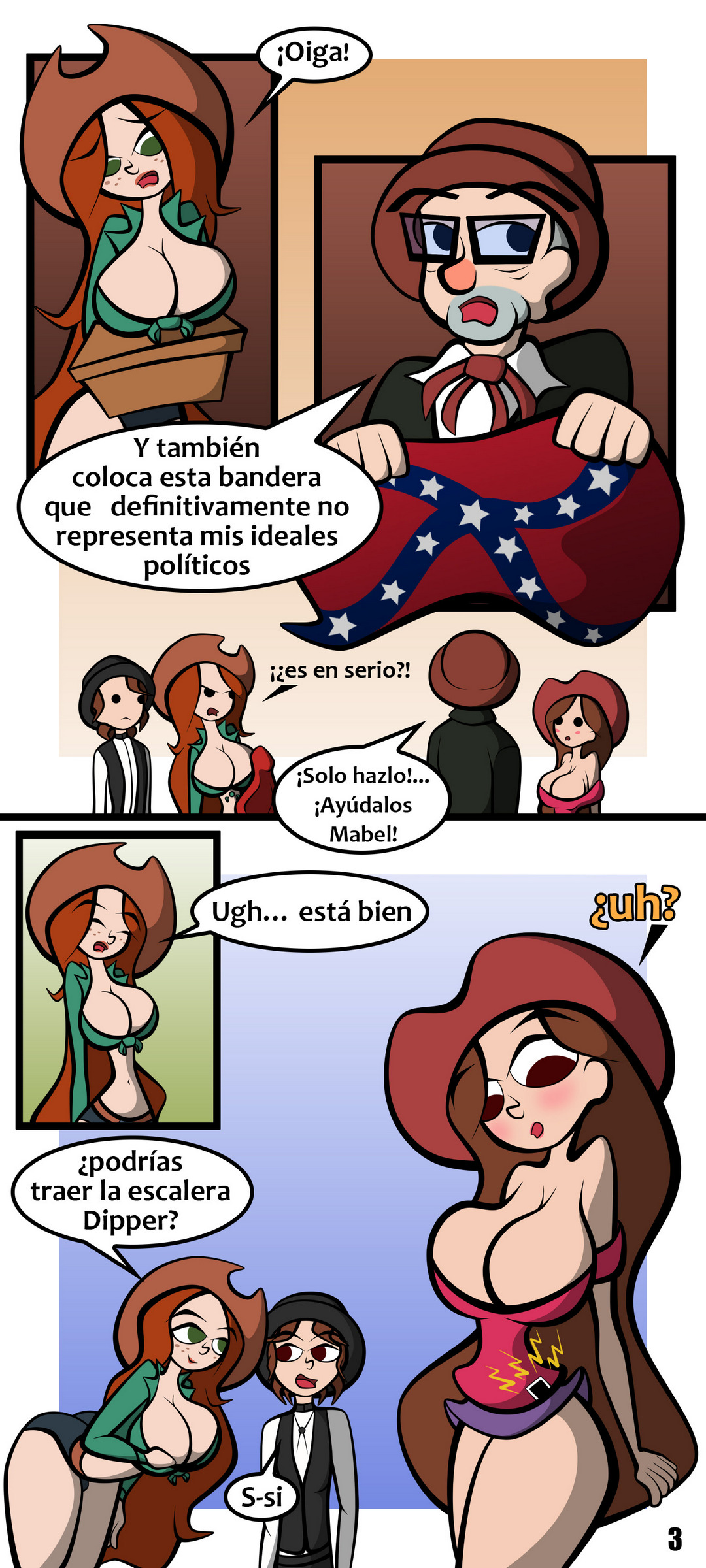 Rodeo en Gravity Falls Comic porno