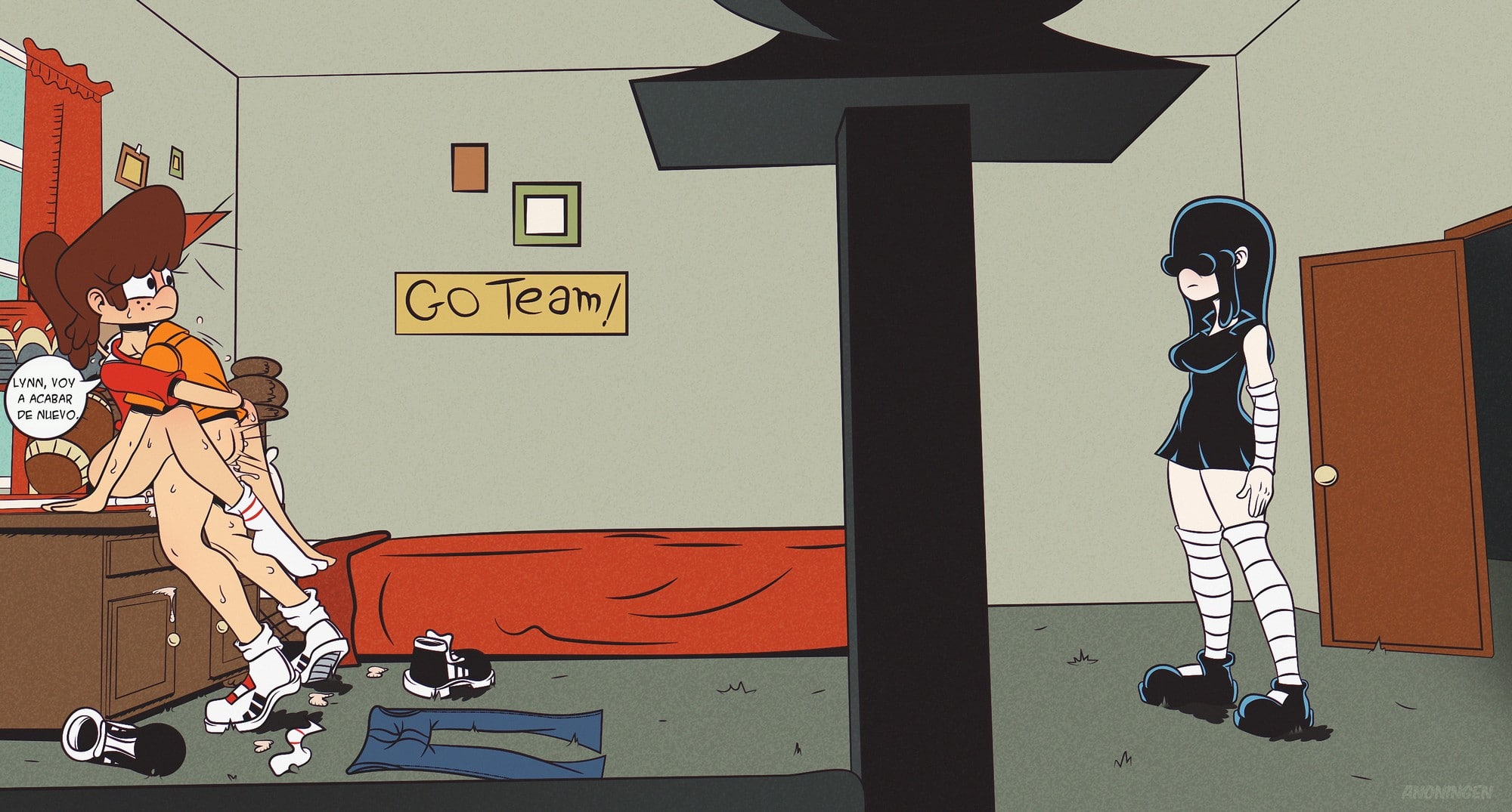 Sibling Threesome Comic porno