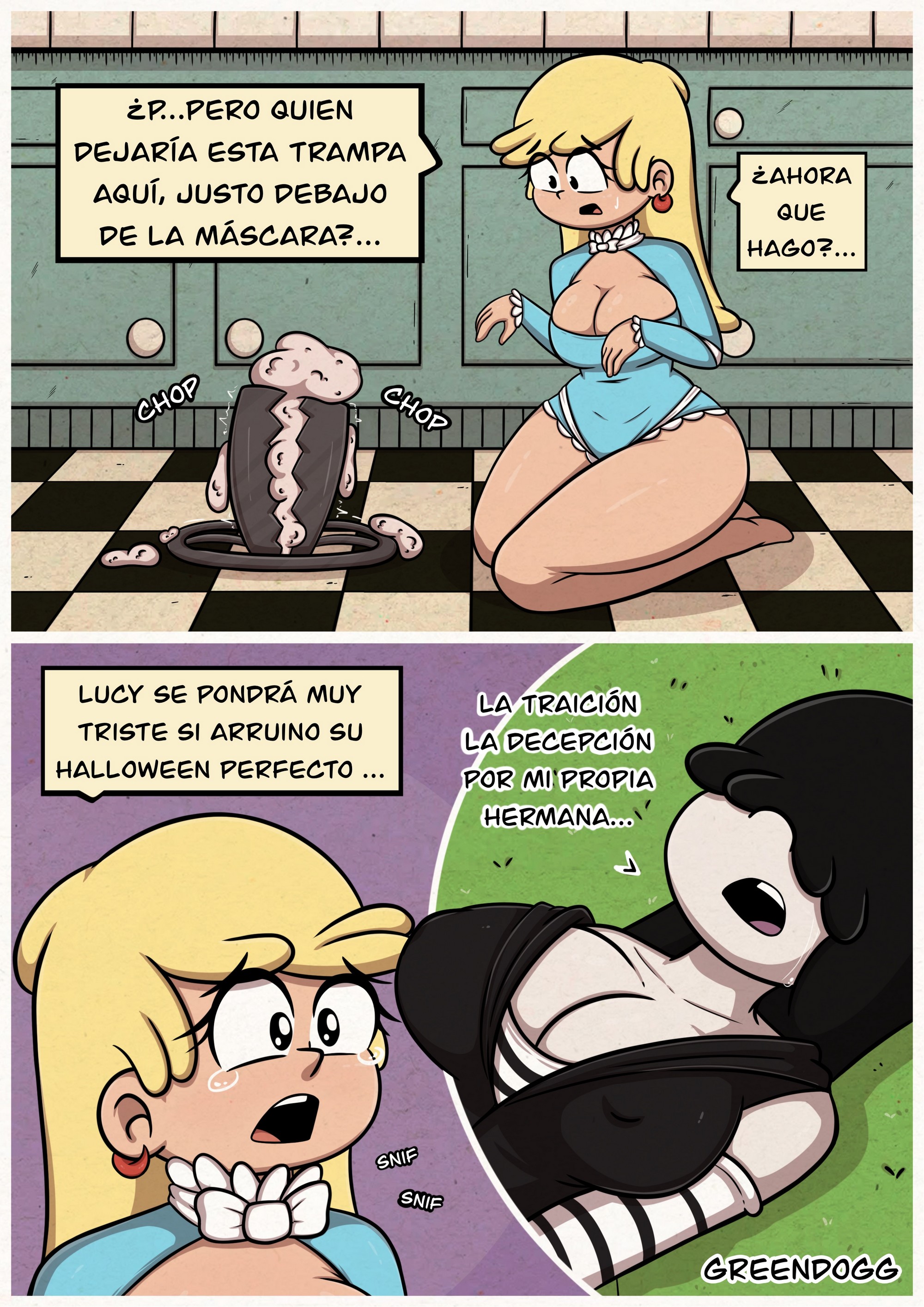 The Lewd Halloween Comic porno