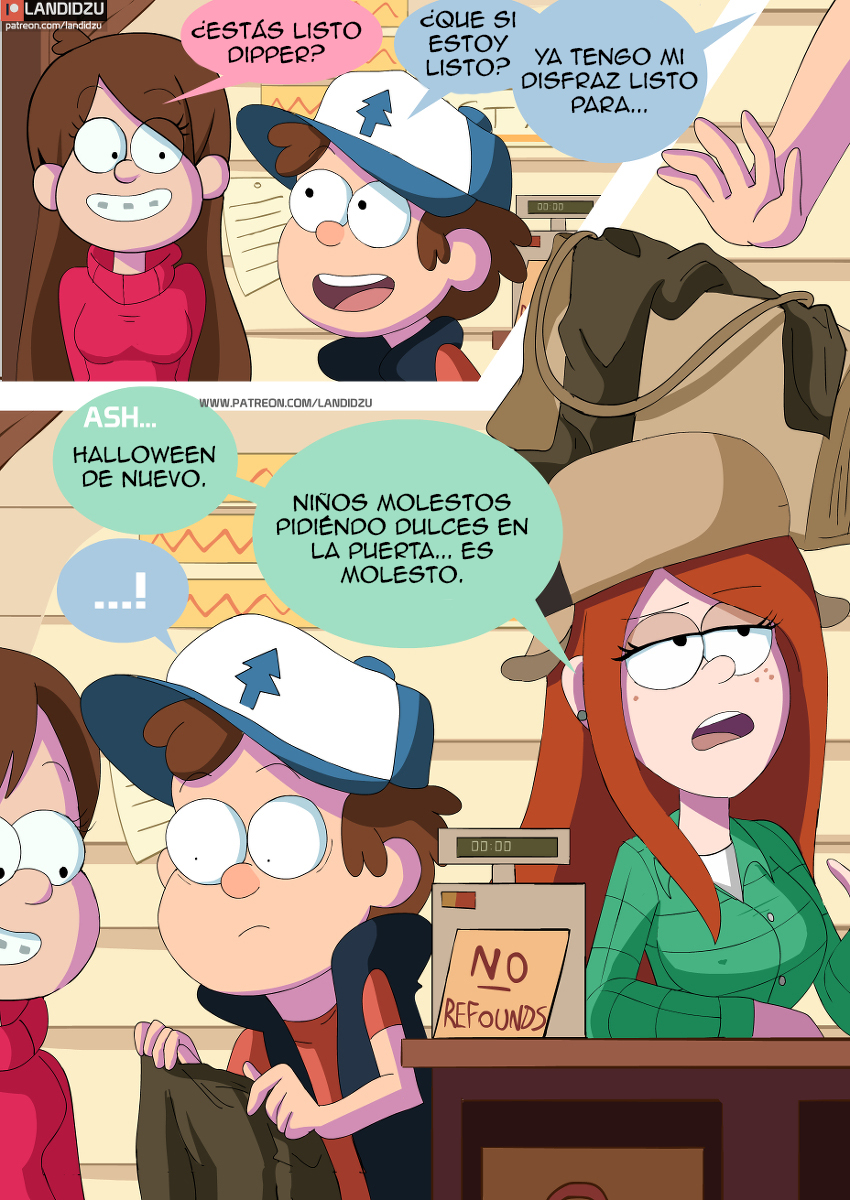 Gravity Falls - Trick or Treat Comic porno
