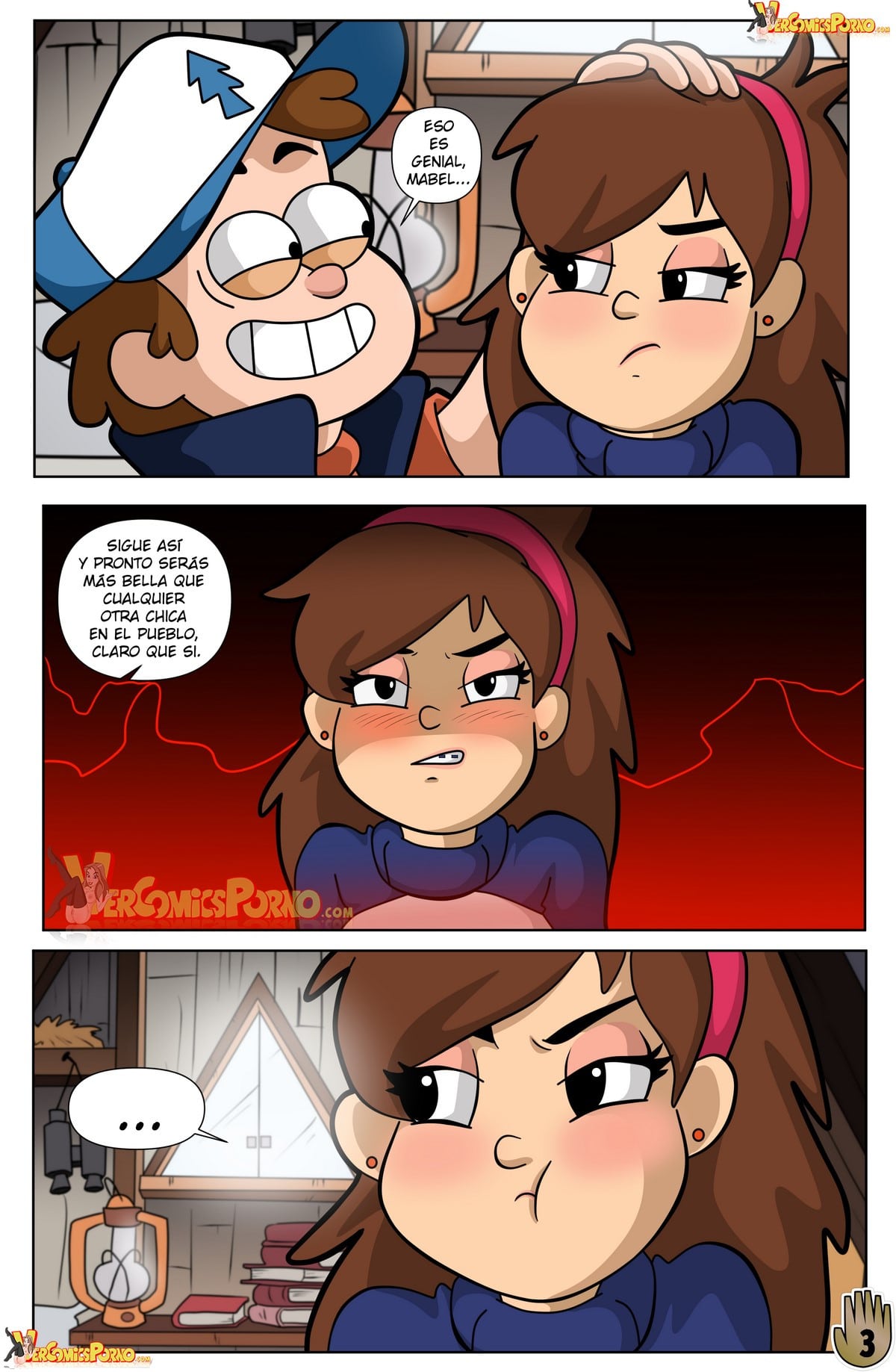 Un Verano de Placer 4 – Gravity Falls Comic porno