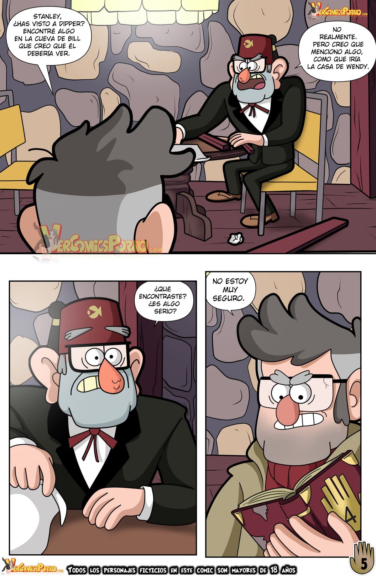 Un Verano de Placer 4 – Gravity Falls Comic porno