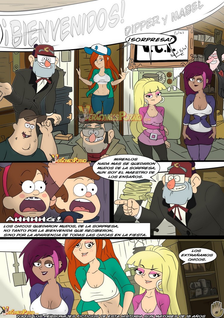Un Verano de Placer – Gravity Falls Comic porno