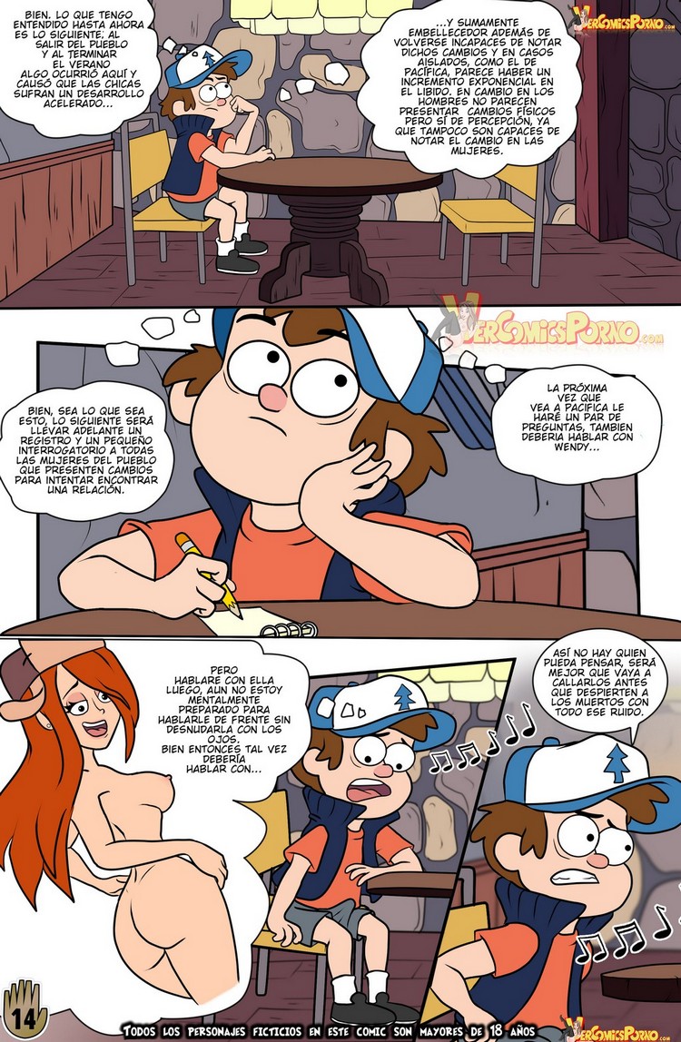 Un Verano de Placer 2 – Gravity Falls Comic porno