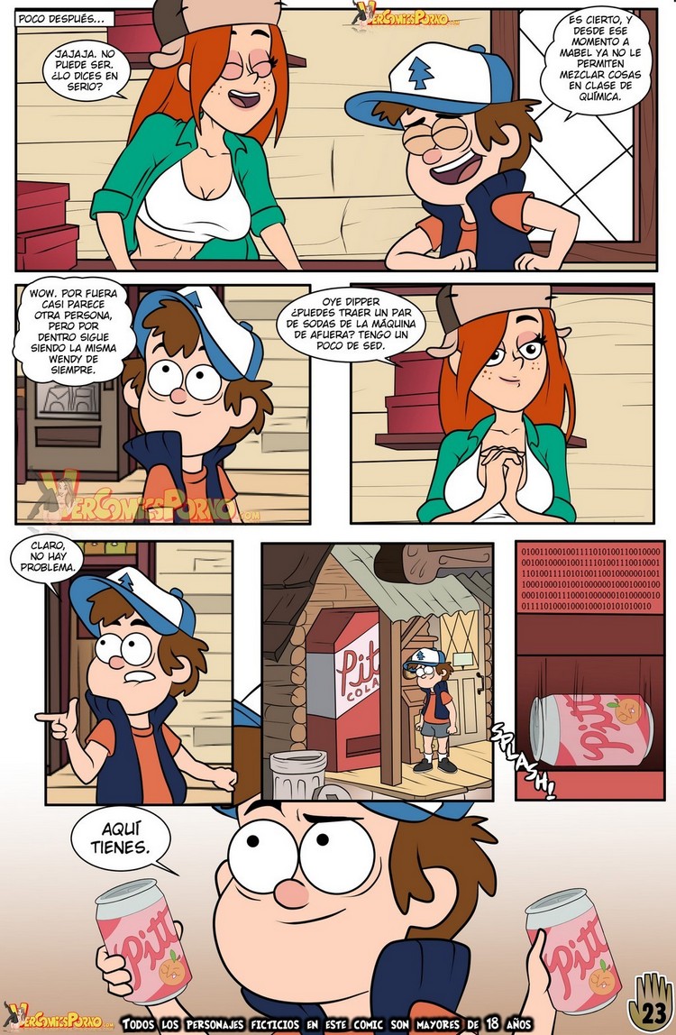 Un Verano de Placer 3 – Gravity Falls Comic porno