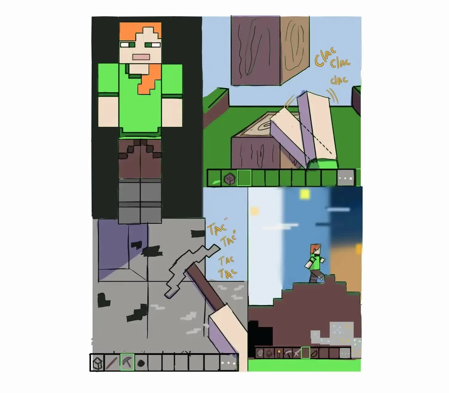 Minecraft - Cave & Sex Comic porno
