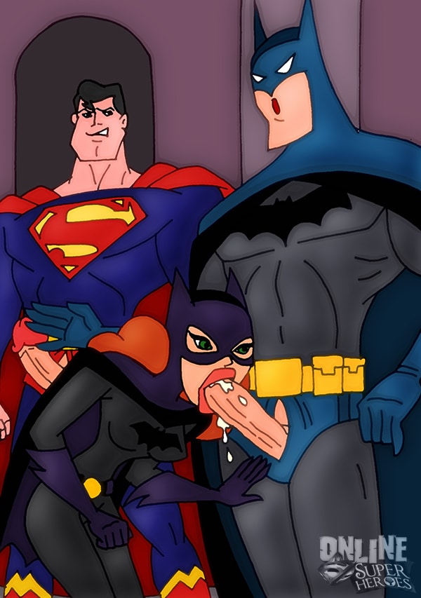 Batman y Superman X Batgirl Comic porno