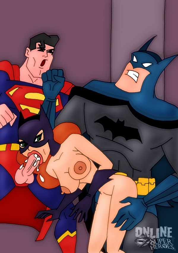Batman y Superman X Batgirl Comic porno