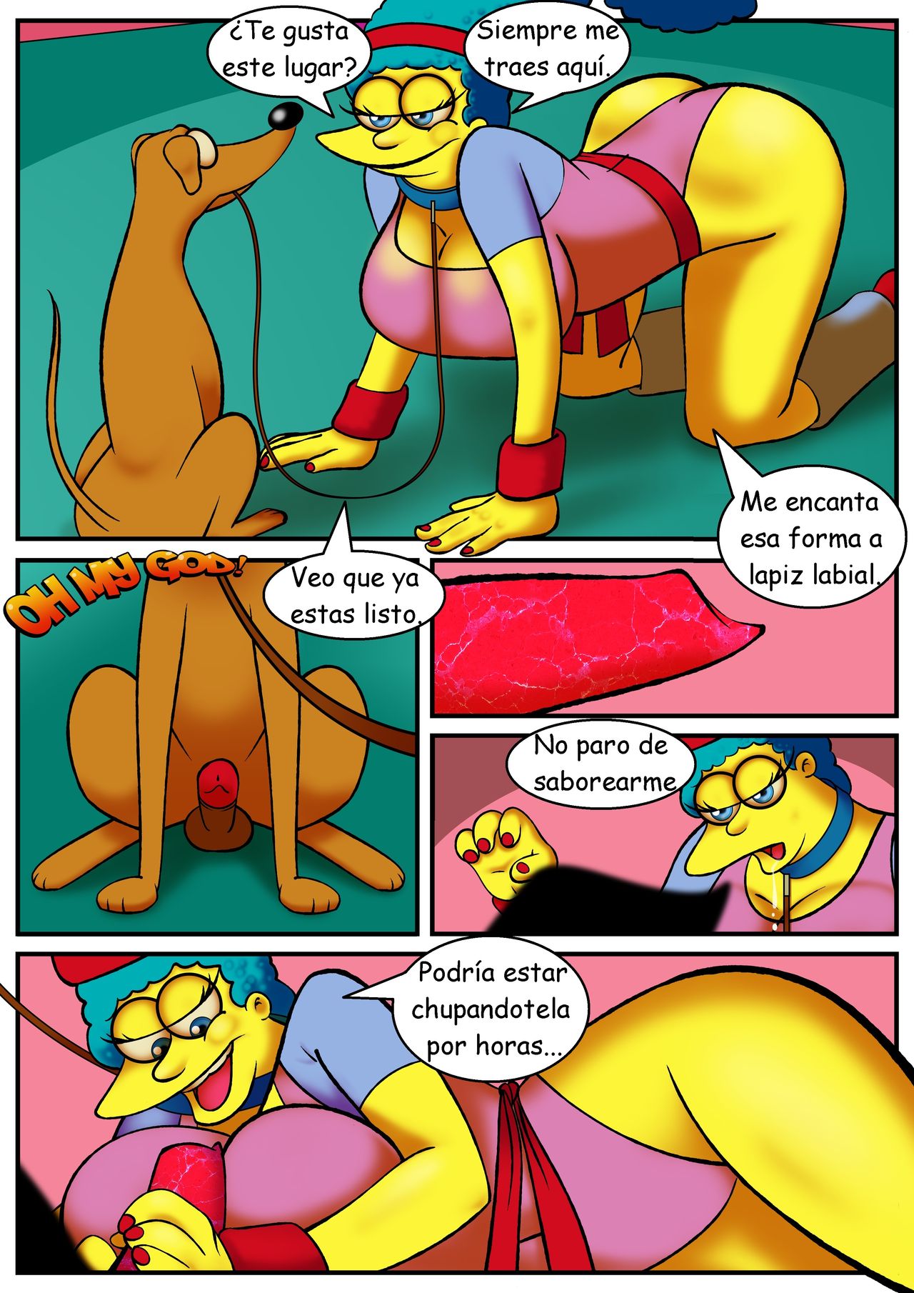 Bestialidad - Simpsons Zoofilia Comic porno