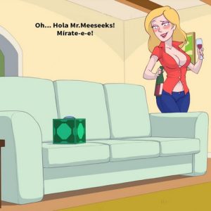 Beth and Mr Meeseeks