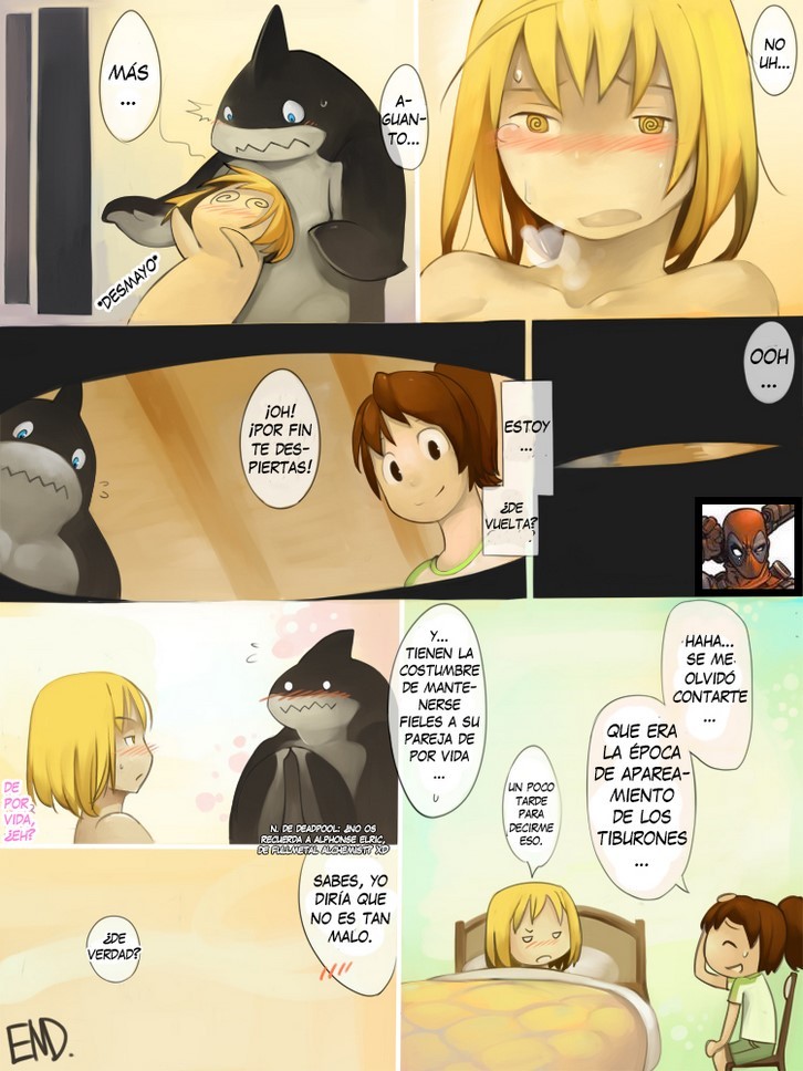 Cuidado con los tiburones Comic porno