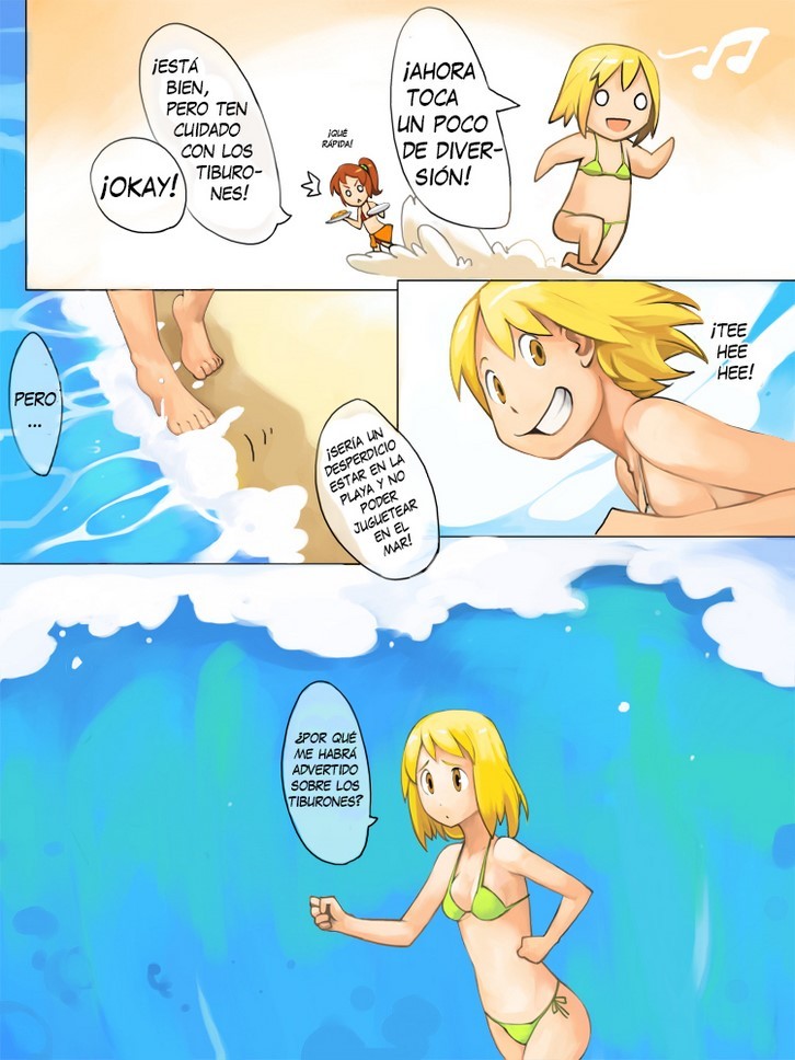 Cuidado con los tiburones Comic porno