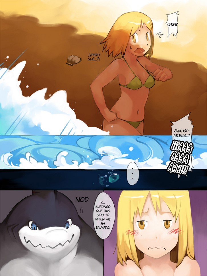 Cuidado con los tiburones Comic porno