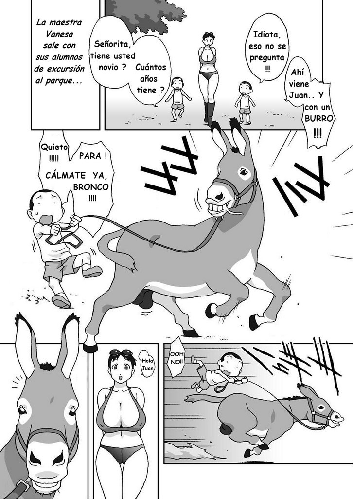 El burro enamorado manga zoofilia Comic porno
