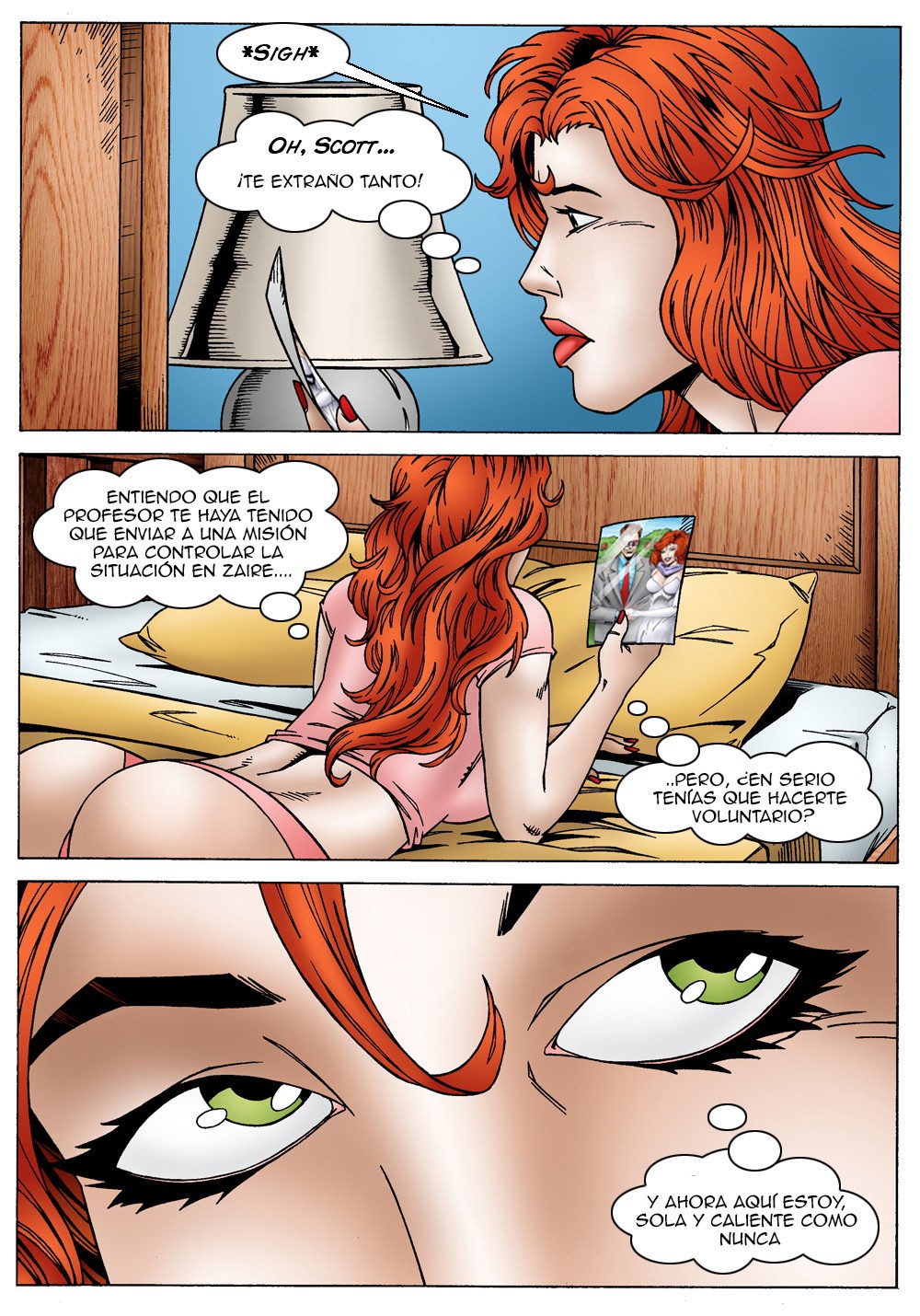 Jean Grey cheats on Scott Summers by fucking Logan Comic porno