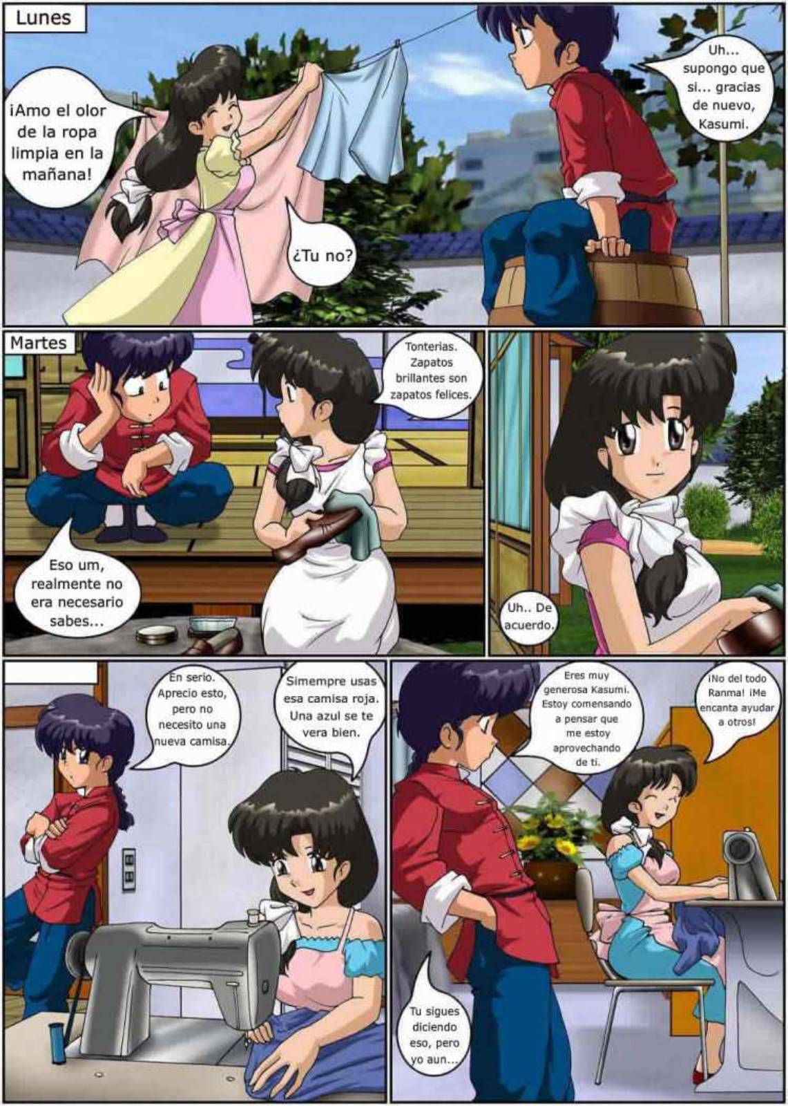 Ranma - Manteniendolo Limpio Comic porno