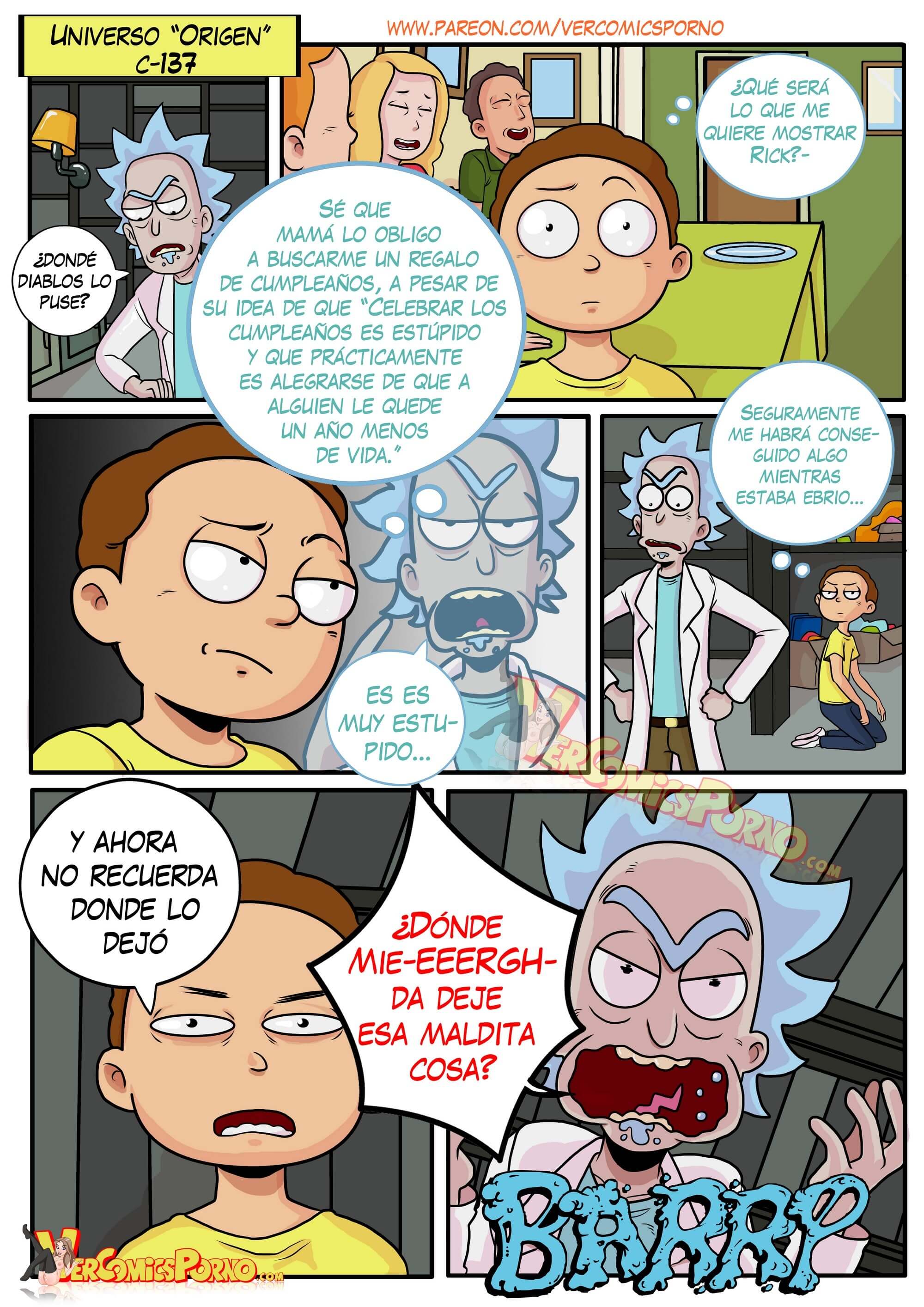 Rick Y Morty - Viaje de Placer Comic porno