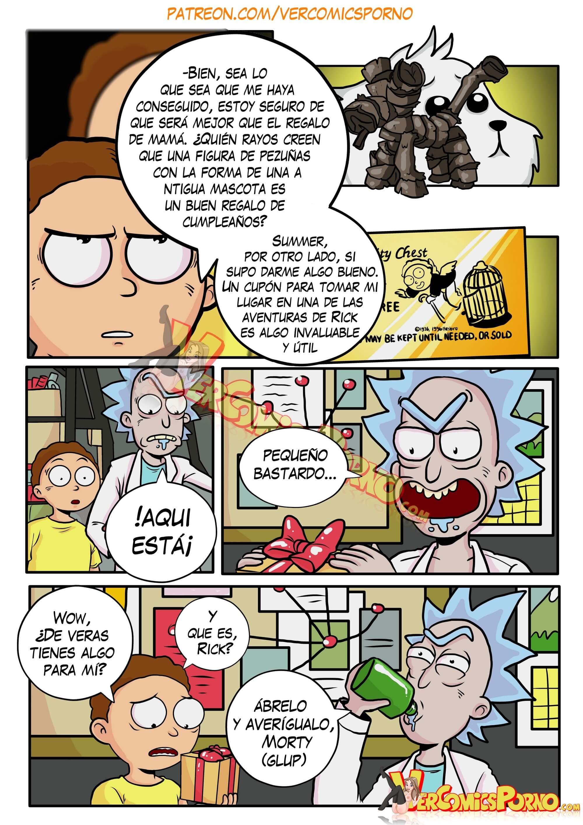 Rick Y Morty - Viaje de Placer Comic porno
