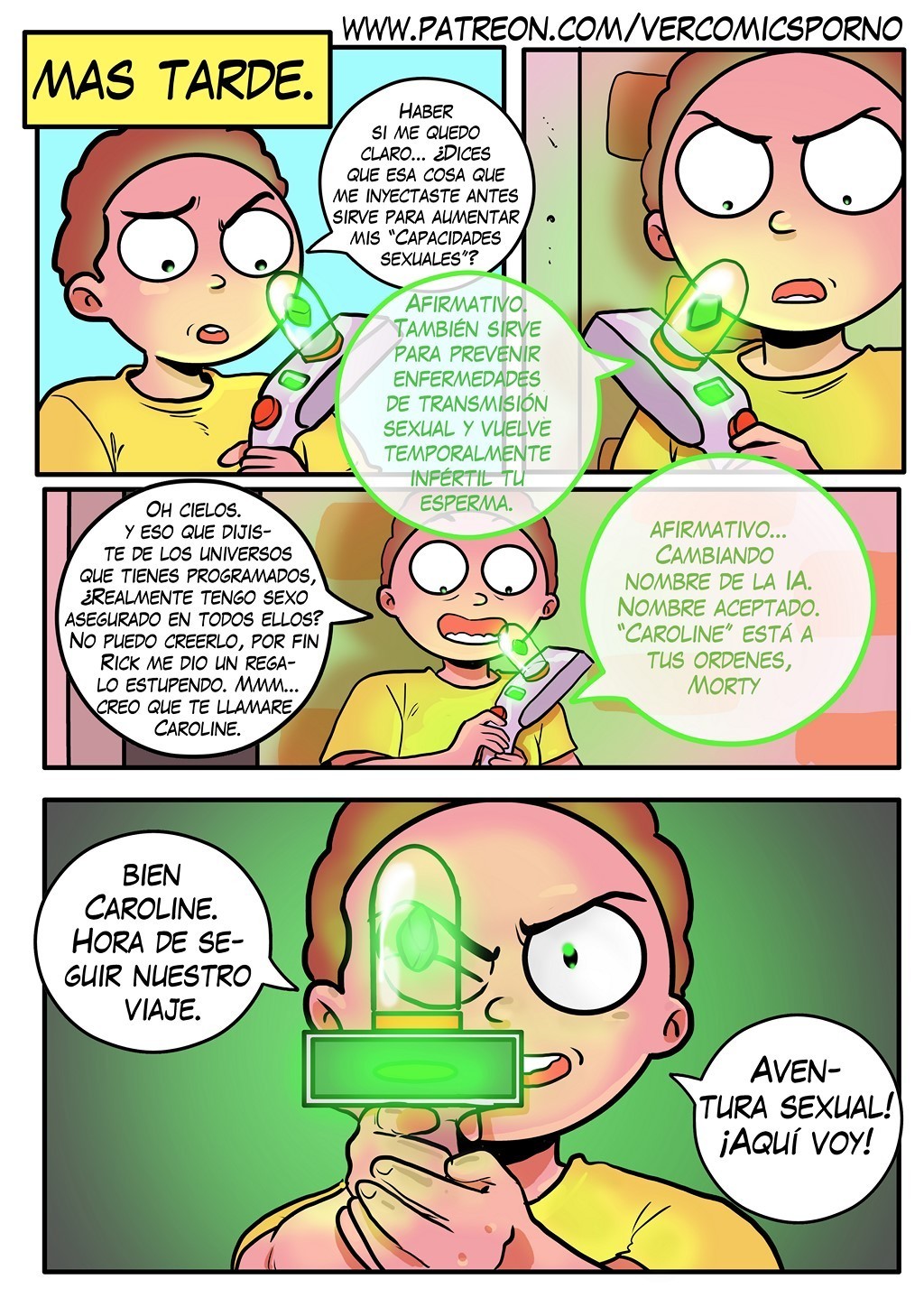 Rick Y Morty - Viaje de Placer Comic porno