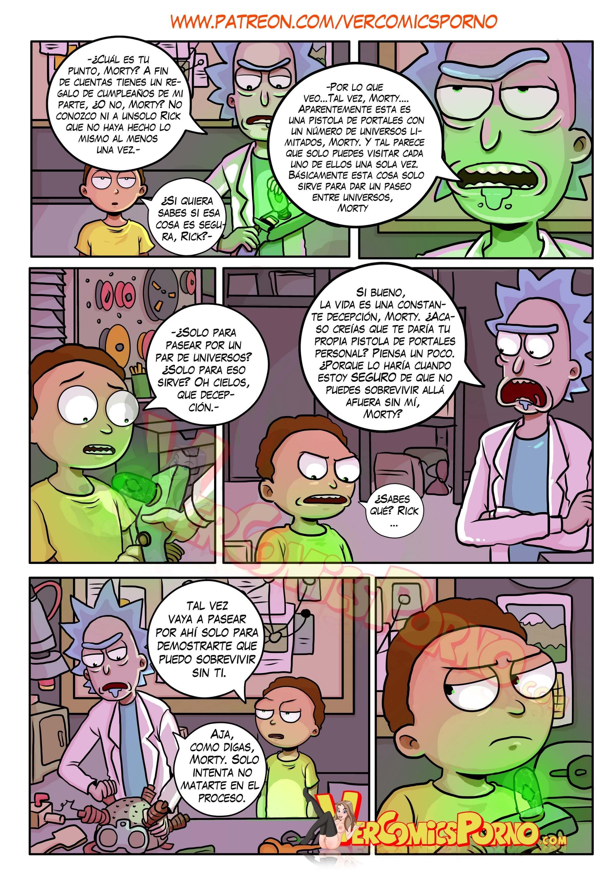 Rick Y Morty - Viaje de Placer Comic porno
