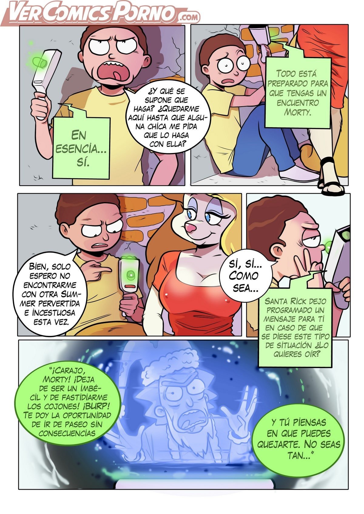 Rick Y Morty - Viaje de Placer 3 Comic porno
