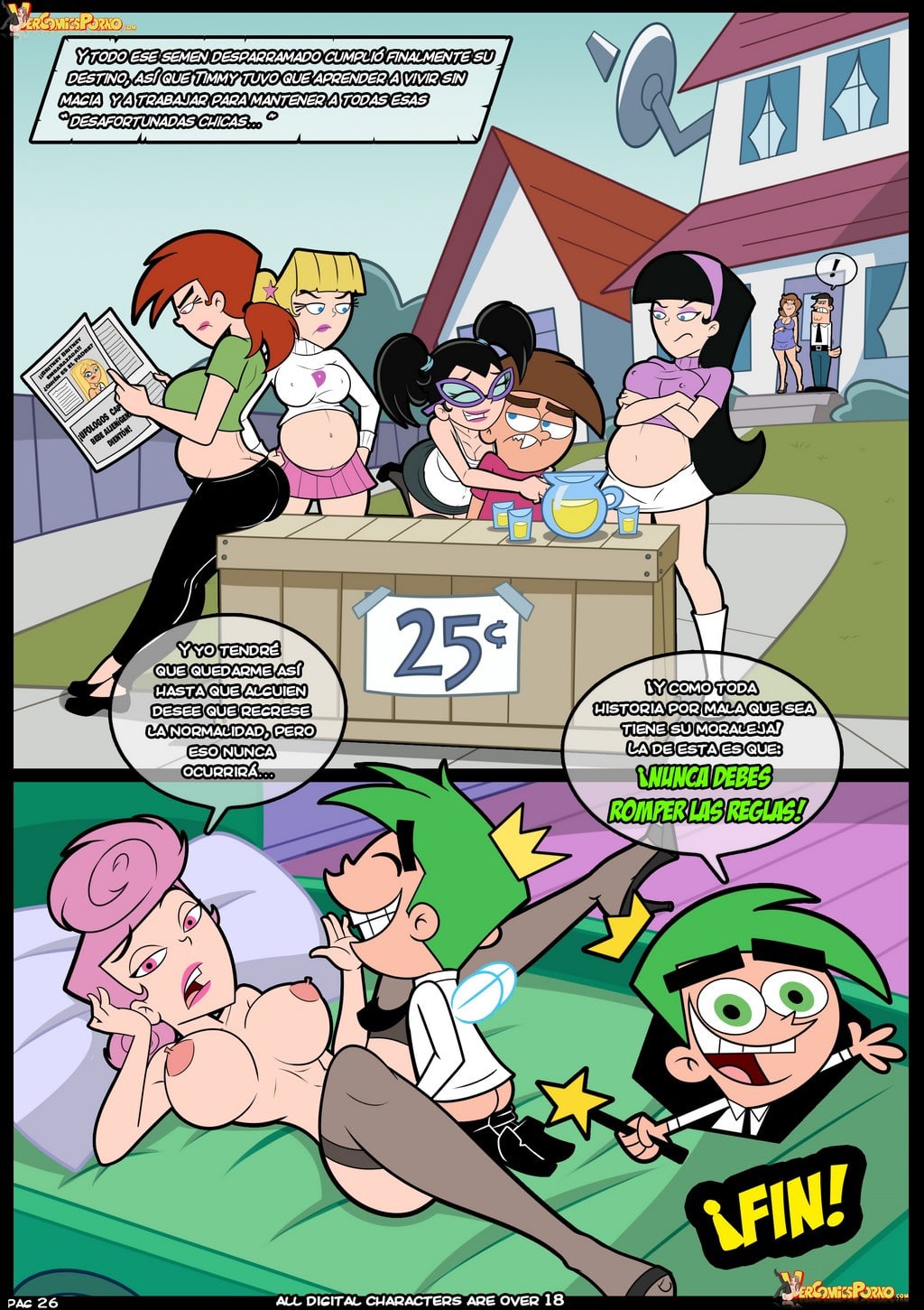 Los Padrinos Magicos - Rompiendo Reglas 6 Comic porno