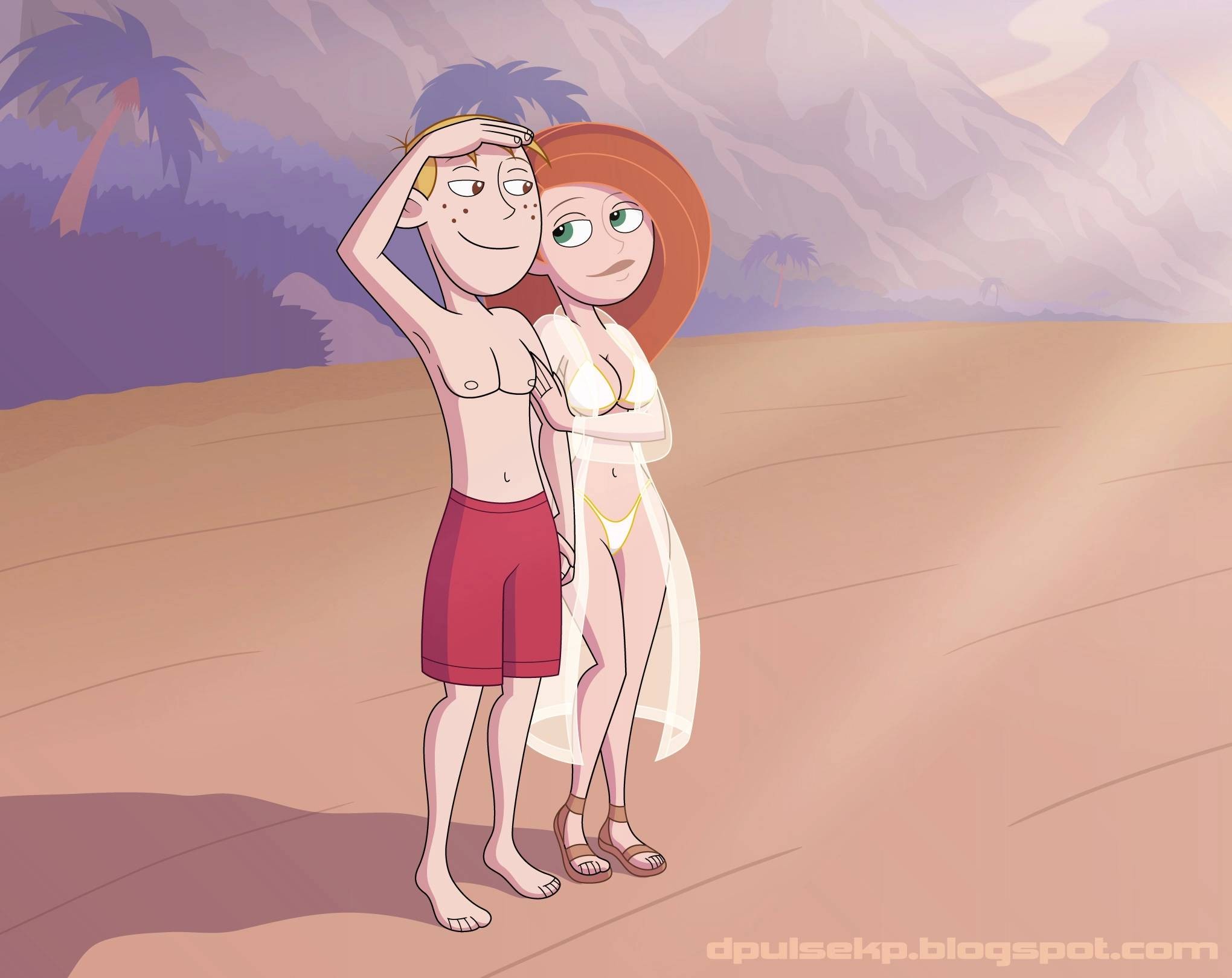 Sex On the Beach - Kim Possible Comic porno