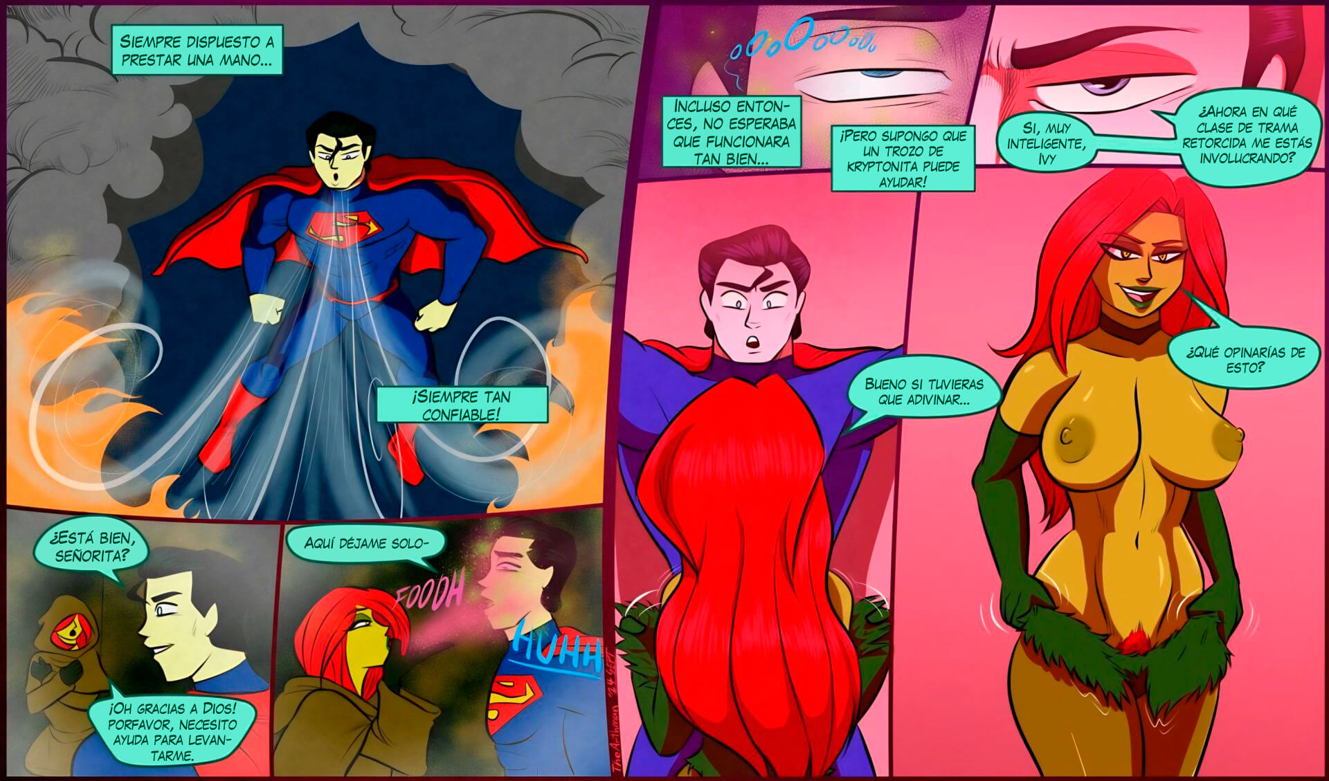 Superman Garden of Ivy Comic porno