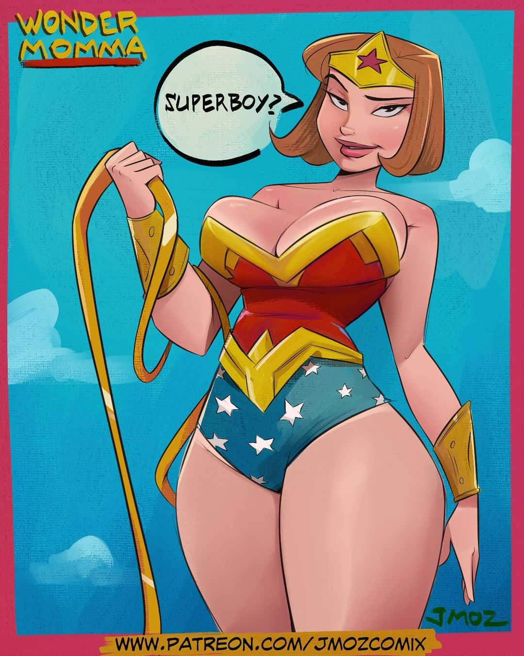 Wonder Momma vs Superboy Comic porno