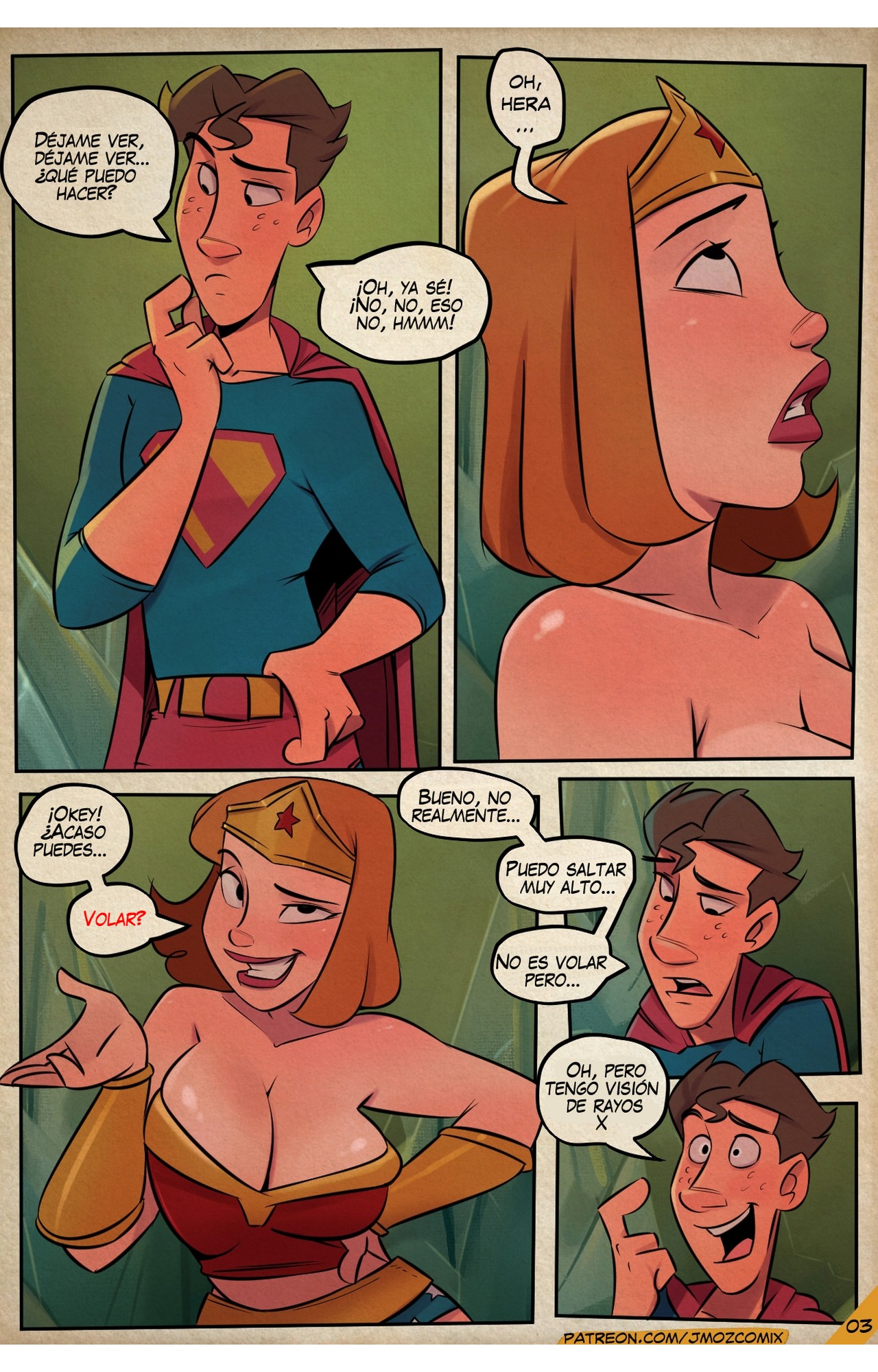 Wonder Momma vs Superboy Comic porno
