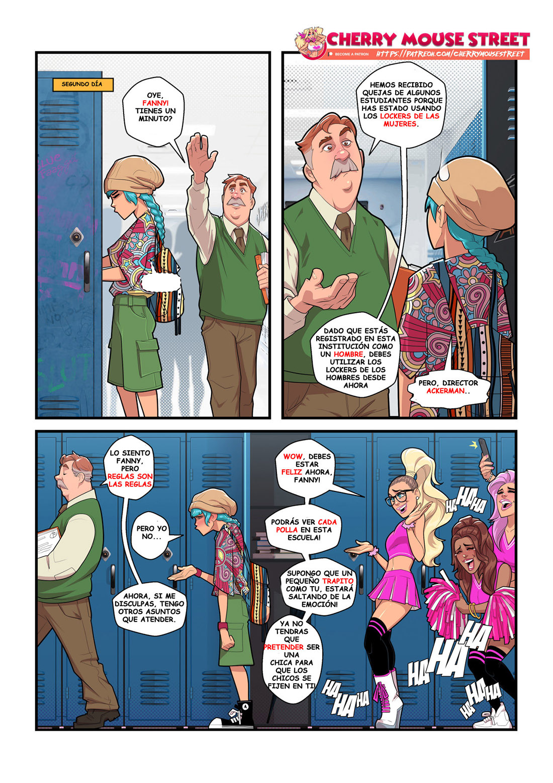 Bad Cheerleader Comic porno