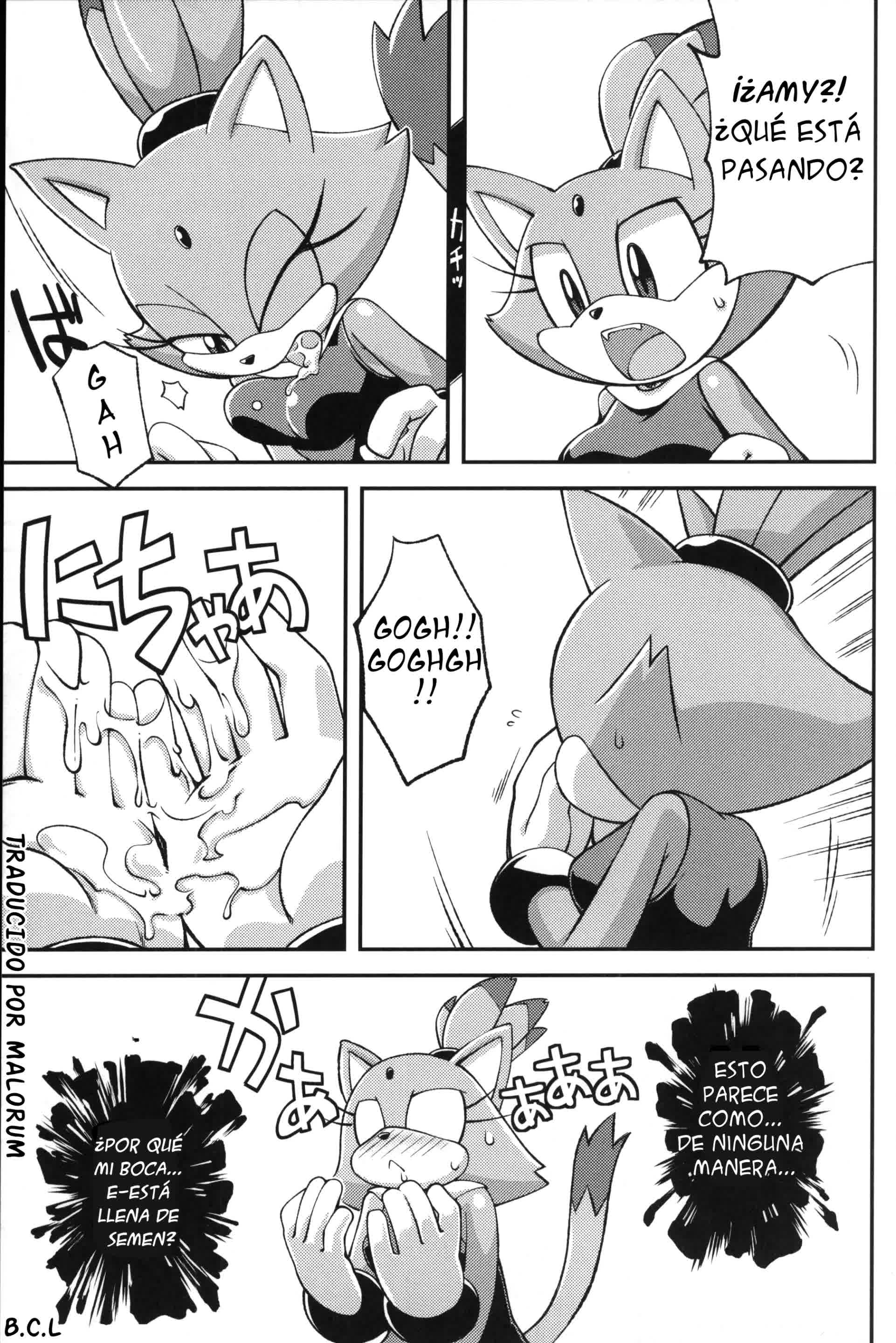 Ore no Fuyu - Amy Rose y Blaze The Cat Comic porno