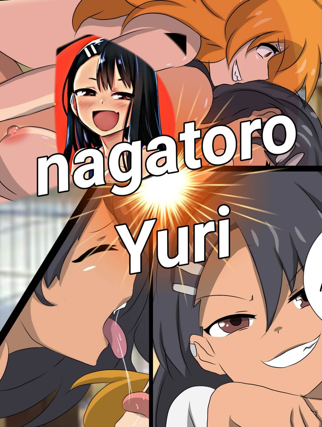 Sexo lesbico de Nagatoro en la biblioteca Comic porno